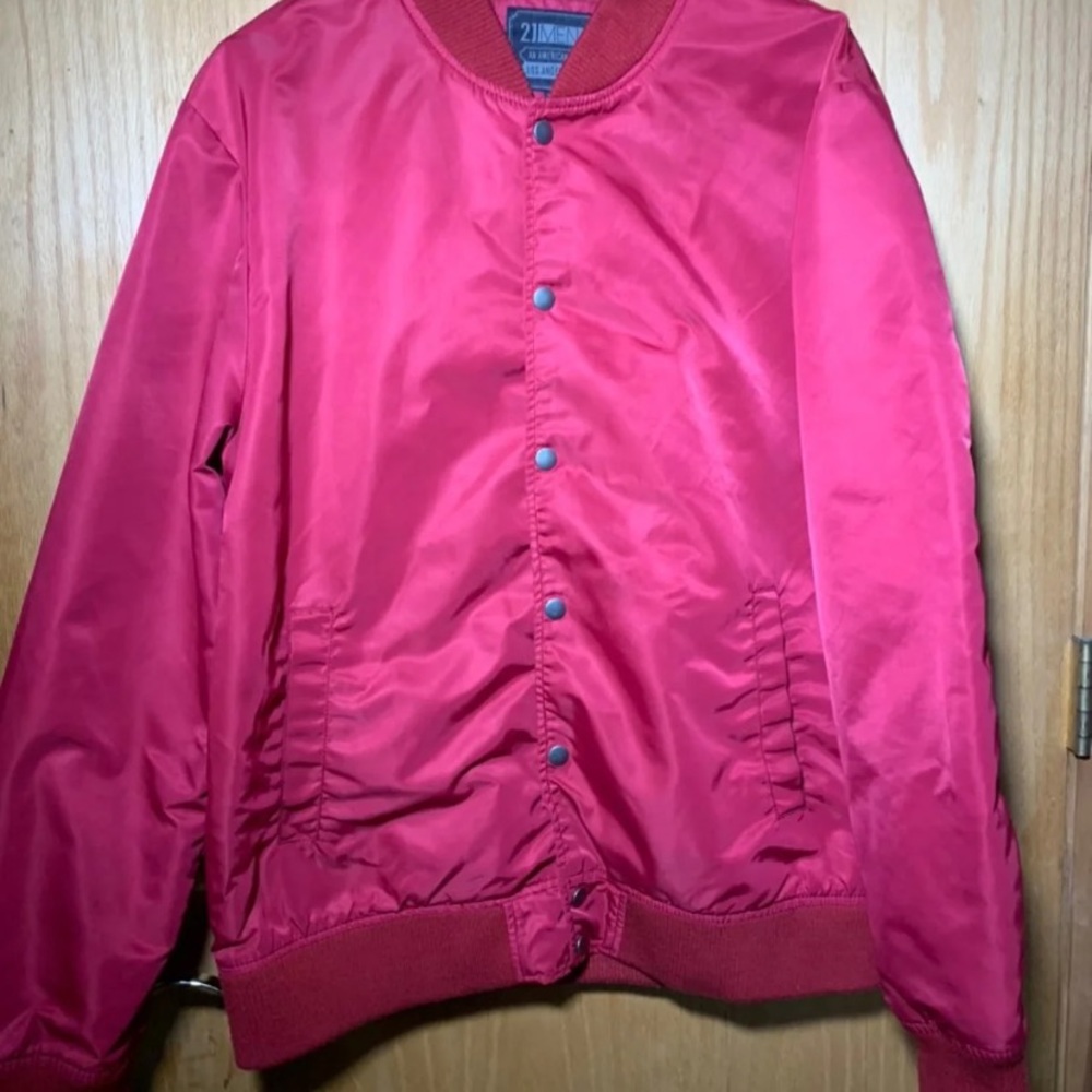 Men’s red Bomber jacket
